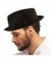 Men's Fancy Suit Rayon Fabric Derby Fedora Stingy Curled Brim Hat - Black - CG187WT4Q4Q