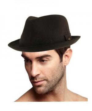 Fabric Fedora Stingy Curled Hat