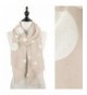 StylesILove Embroidered Polka Dot Wrap Scarf- 4 Colors - Taupe - CM12CJLMFPR