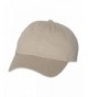 Valucap VC350 - Unstructured Washed Chino Twill Cap with Velcro - Khaki - C811J95HMOL