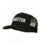 Director Embroidered Mesh Back Cap - Black - CR11PN6H10F