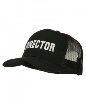 Director Embroidered Mesh Back Cap - Black - CR11PN6H10F