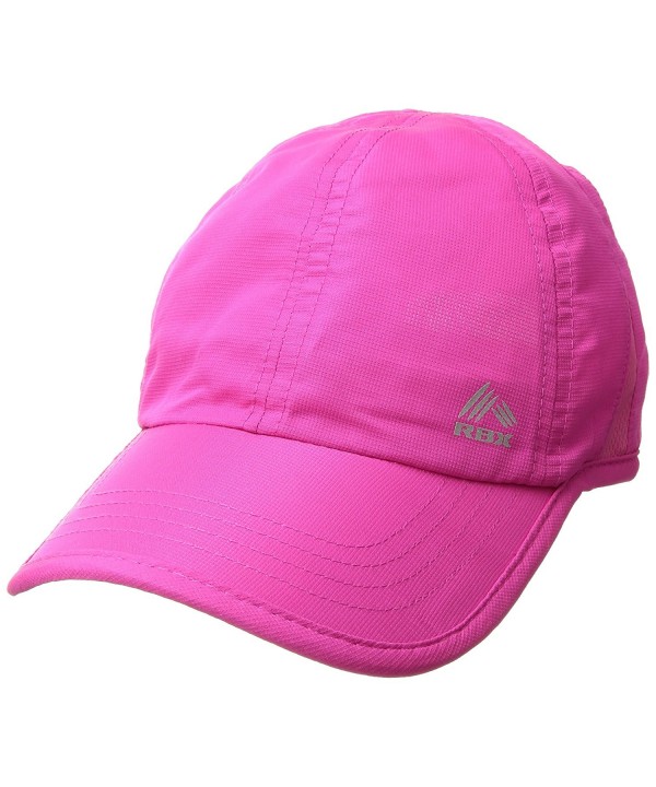 RBX Women's Mesh Panel Runner's Baseball Cap- Adjustable - Pink - C217AA2A7IQ