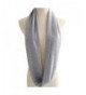 LerBen Womens Mens Soft Cashmere Solid Infinity Scarf - Gray - CZ12I31O01T