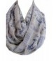 Etwoa's Airplane Themed Infinity Scarf Blue Print Scarf Circle Scarf - CP12N8VVKDX