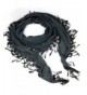 Triangle Scarf with Lace Fringe Knitting Scarf- Jewelry Beads Scarves Shawl - CC11E4Z2VRJ