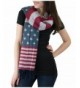 Stars & Stripes Fringe End Blanket Scarf - Navy/Red - CT1254536IP