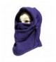 Eforstore 6 in 1 Thermal Fleece Balaclava Hat Hood Police Swat Ski Bike Wind Stopper Mask New Caps - Purple - C111TVXU7C5