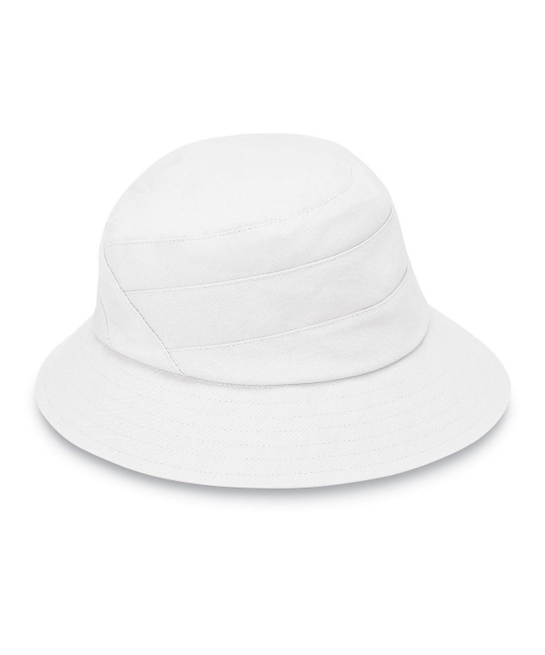 Wallaroo Hat Company Taylor Packable Bucket Hat - White - CC12O3XDK6K