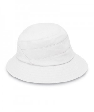 Wallaroo Hat Company Taylor Packable Bucket Hat - White - CC12O3XDK6K