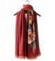 Cindy & Wendy Womens Large Soft Cashmere Feel Pashmina Shawls Wraps Winter Scarf (DBH-RED) - CM188QZD9HI