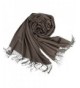 Cashmere Scarf for Women and Men - Super Soft and Warm 23"x 82" Winter Wool Wrap Shawl - Light Coffee - CA1858OL3E4