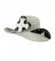 Zebra Cross Decal Cowboy Hat - White - CI11VSYEKYV