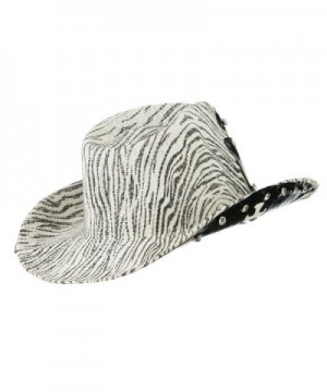 Zebra Cross Decal Cowboy Hat in Men's Cowboy Hats
