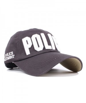 Vankerful Police Embroidered Adjustable Baseball in Women's Baseball Caps