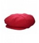 Emstate Mens Melton Wool 8 Panel Applejack newsboy Baker Boy Cap Made In USA Various Colors - Red - C71267ZUPM1