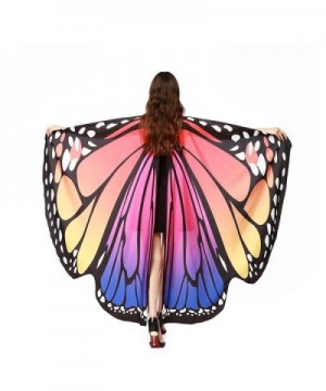 MEIQING Women&lsquos Butterfly Wings Swimsuit Bikini Beach Cover Ups Angel Wings Adult Costume - Pink&purple - CF186L6UW65