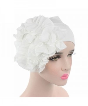 Litetao 2017 Women Flower Chemo Beanie Shower Scarf Turban Head Wrap Cap Headband - White - C21854CEY6I