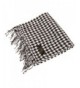 SilverHooks Soft & Warm Pattern Cashmere Scarf w/ Gift Box - Black/White Houndstooth - C511DMZJAO3