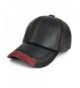 VOBOOM Cool Baseball Cap Adjustable Cowhide Leather Ball Cap Hat 119 - Black - C117YY2LL5Q