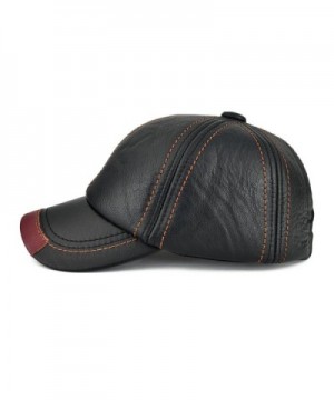 VOBOOM Baseball Adjustable Cowhide Leather in Men's Baseball Caps