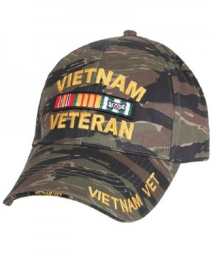 Vietnam Veteran Baseball Cap Tiger Stripe Camouflage Mens Vet Hat Camo - CS12OBSTG46