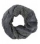 Sakkas Dalien Short Length Two Sided Faux Fur Ribbed Cable Knit Infinity Scarf - Grey - CW12MX8MN1F