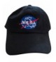 NASA Insignia Embroidered Baseball Cap Hat by TrendyLuz - Black - CM1864OIDLH