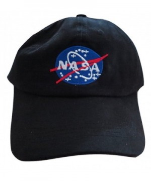 NASA Insignia Embroidered Baseball Cap Hat by TrendyLuz - Black - CM1864OIDLH