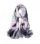 STORY OF SHANGHAI Womens Luxury Silk Satin Scarf Ladies Floral Shawl Wraps - 6 - CE186QC600D