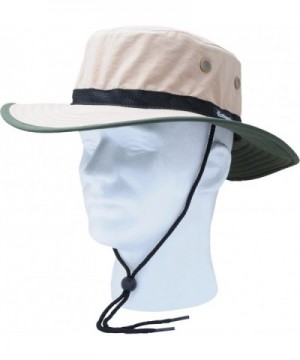 Sloggers Unisex Nylon Sun Hat- Tan with wind lanyard- - adjustable size small - large - Style 446TN - UPF 50+ - CK112C2UMGD