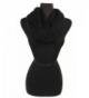 Women Crochet Softness Infinity Scarf Wrap for Winter - Black - C71281XXLCD