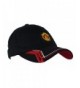 Manchester United Hat Cap Adjustable Rhinox Group Cap MUFC 100 % Cotton Garment Wash - BLACK 1893 - C212M96XZKB