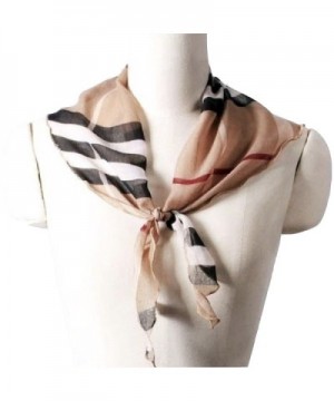 Women's Exploded Triangle Check Scarf - C71899O7XSE