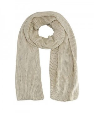 Oversized Winter Scarf - Beige - C011FU6EHE1