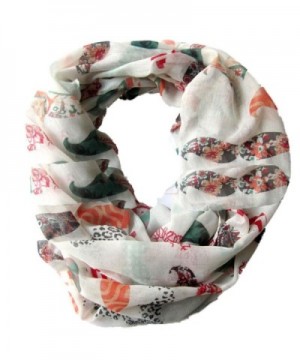 Sexyinlife Funny Colorful Mustache Print Infinity Loop Circle Scarf Shawl - C311OVDF49V