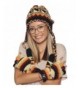 KayJayStyles Nepal Hand Knit Ear Flaps Beanie Ski Wool Hat & Glove Mitten Set - Earth 4 - C612NU1M6RN