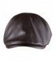 ORSKY PU leather Newsboy Cap for Men Flat Hat Cabby Cap Driving Cap Gatsby Cap - Brown - CZ12NAAAC04