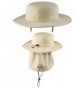 Koloa Surf Co. Wide-Brim Outdoor Hat with Sun Flap and UPF Protection - Stone - C512CV45INX