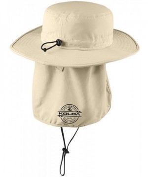 Koloa Surf Wide Brim Outdoor Flap Stone in Men's Baseball Caps