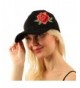 Rose Floral Embroidery Velvet Plain Blank Baseball Sun Visor Cap Dad Hat - Black - C717YWSKCNE