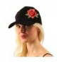 Floral Embroidery Velvet Baseball Hat