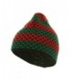 Hand Crocheted Beanie (03) - Green Red - CE111C6HU9R