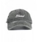 Blessed Cursive Unstructured Dad Hat New - Black Denim - CI12NRWGZDM