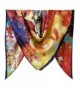 100% Silk Vintage Elegant 40 Inches Female Twill Square Scarf - Pale Carmine Landscape - C1188XWCND9