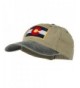 Colorado Flag Embroidered Two Tone Cap - Khaki Black - C811Q3SXPO3