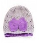 Chunky Beanie Double Colors Purple