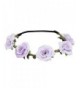 PHOTNO New Style Floral Flower Party Wedding Hair Wreaths Headband Hair Band - Purple - CN12MDKO13D