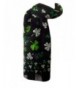 New Company Womens St Patrick Day Clovers Shamrocks Scarf - Black - One Size - CM11IUGE5N1