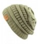 THE HAT DEPOT Women & Men Knit Beanie Soft- Warm and Chunky Beanie - Olive - CA12MZ6YN6Y